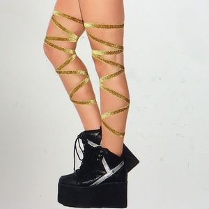 iHeartRaves Glitter Leg Wraps